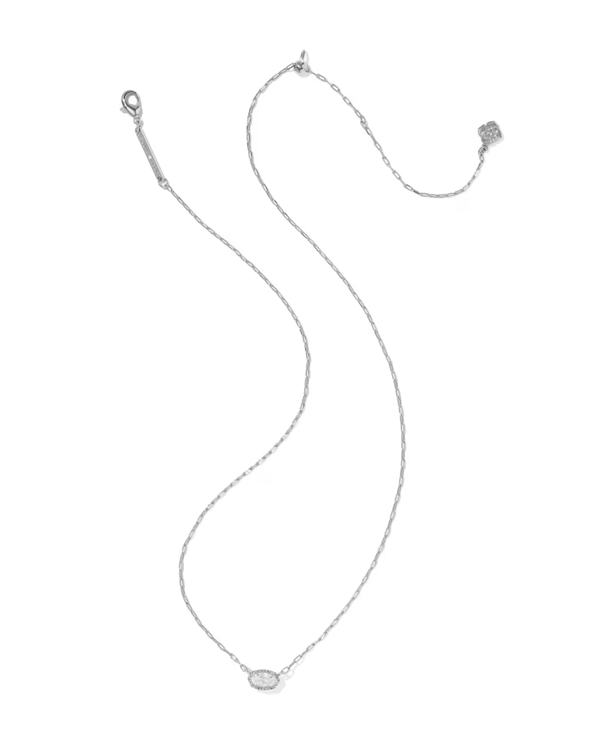 Kendra Scott Mini Elisa Luxe Pendant Necklace – Silver