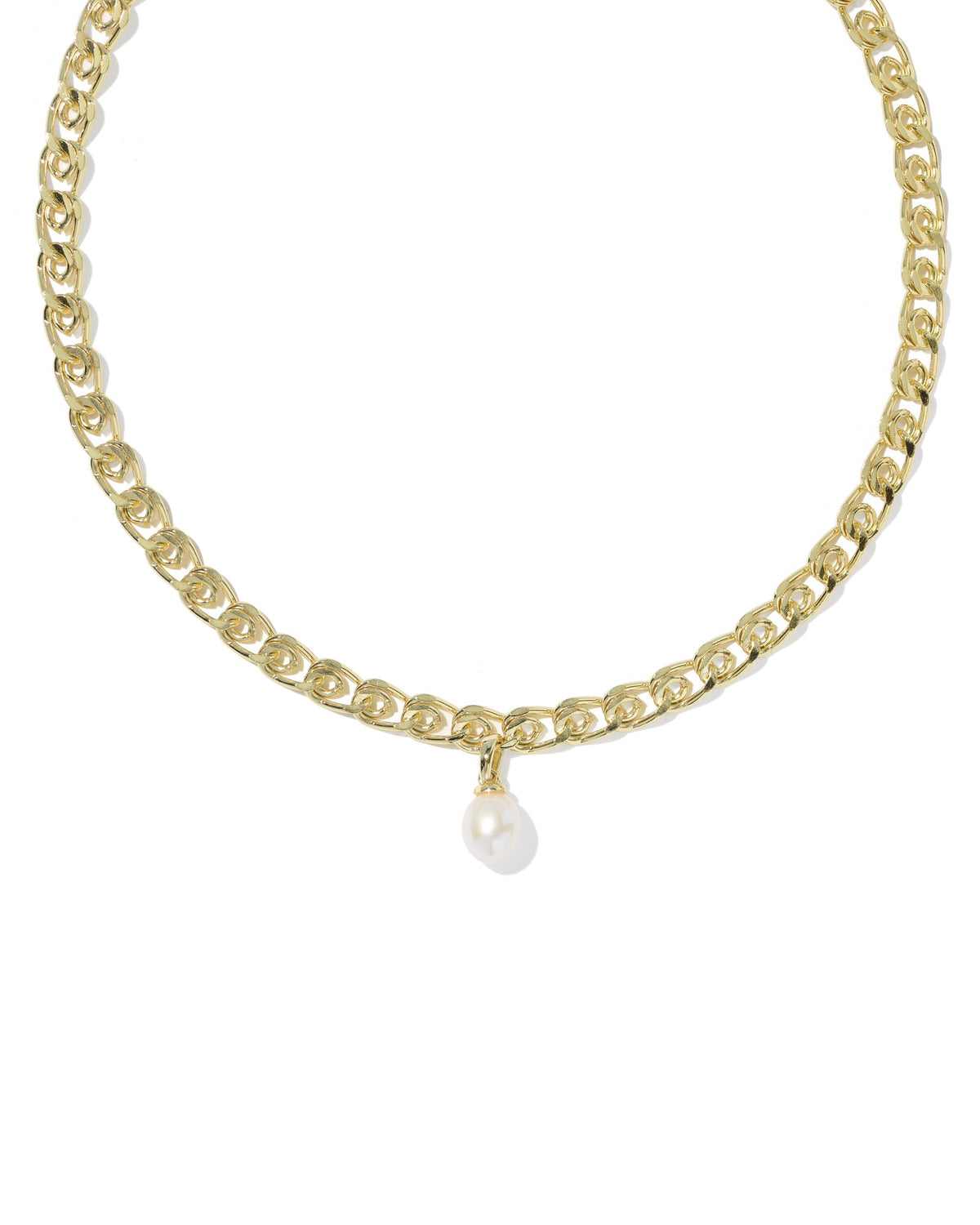 Kendra Scott Oakland Pearl Short Pendant Necklace Gold