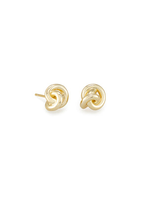 Kendra Scott Presleigh Gold Love Knot Stud Earrings