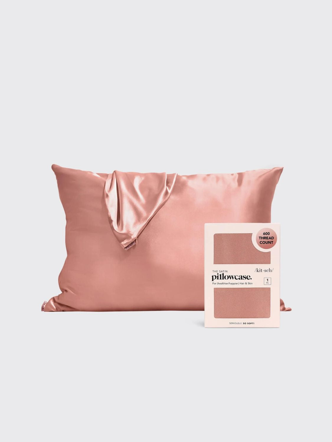 kitsch satin pillowcase terracotta