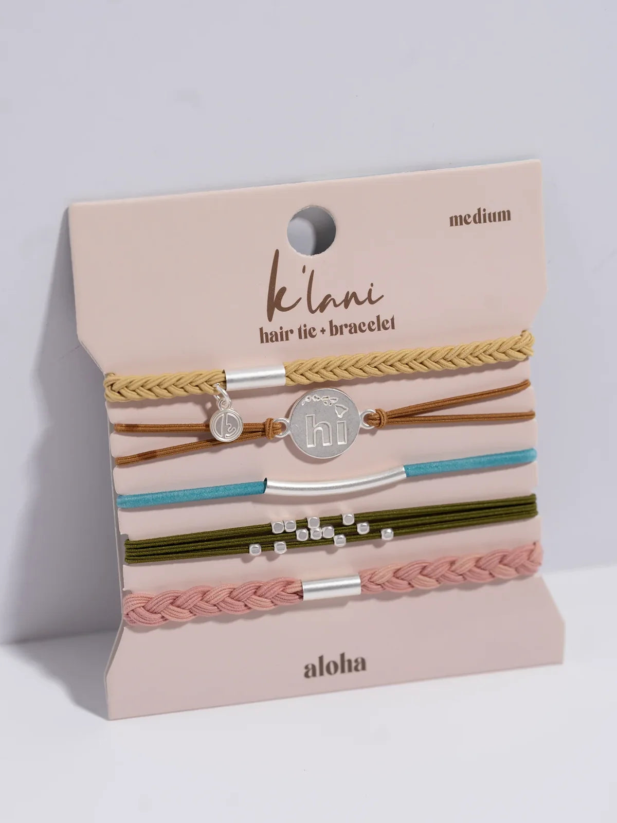 K'lani Hair Tie Bracelet Set Aloha