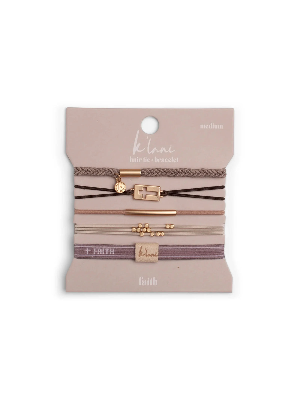 K'lani Hair Tie Bracelet Set Faith