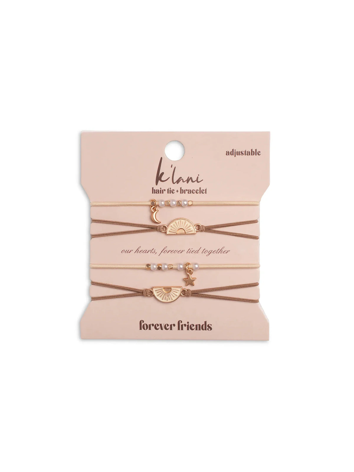 K'lani Hair Tie Bracelet Set Forever Friends