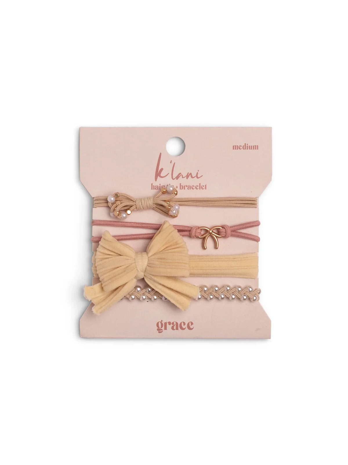 K'lani Hair Tie Bracelet Set Grace