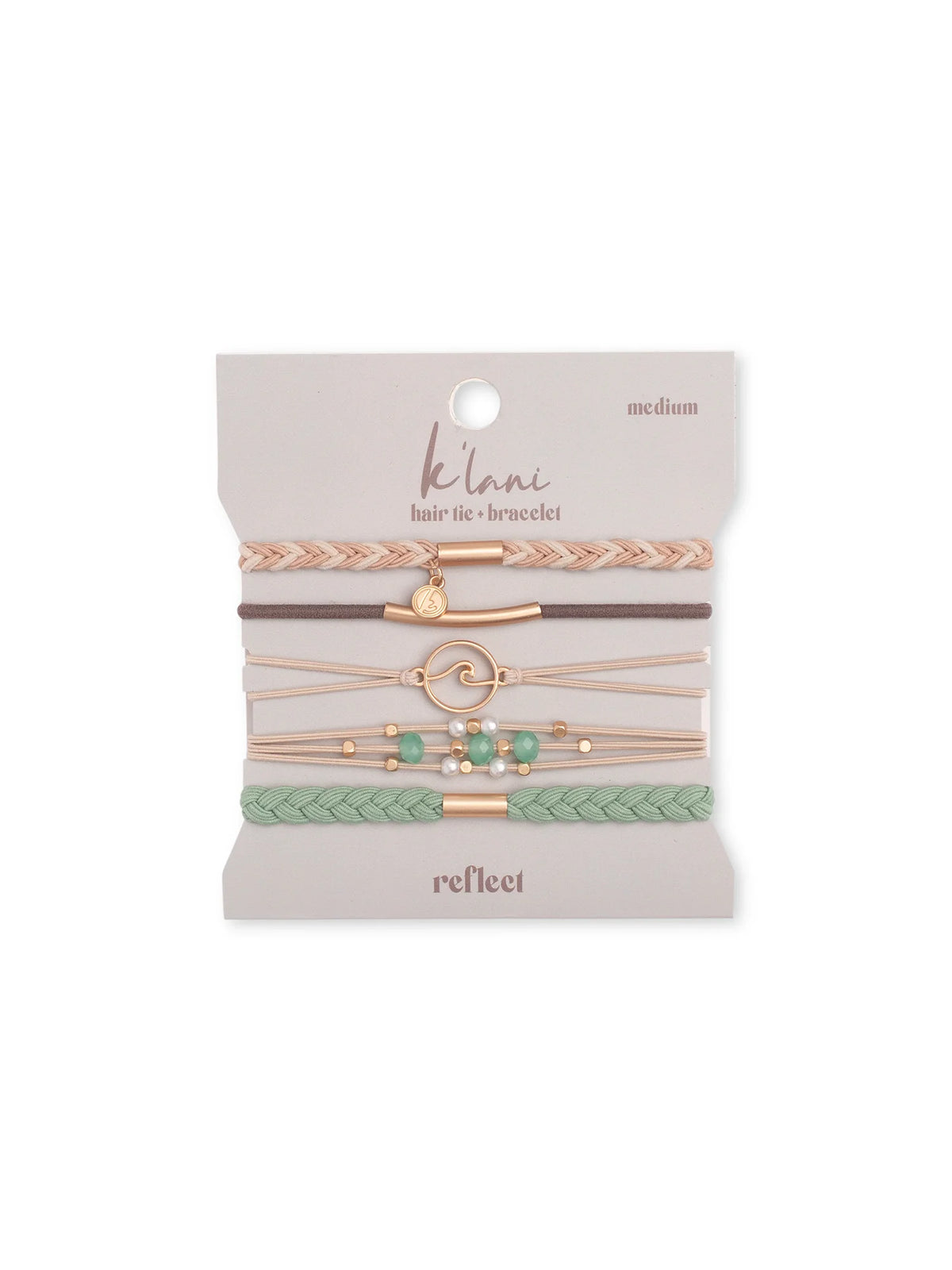 K'lani Hair Tie Bracelet Set Reflect
