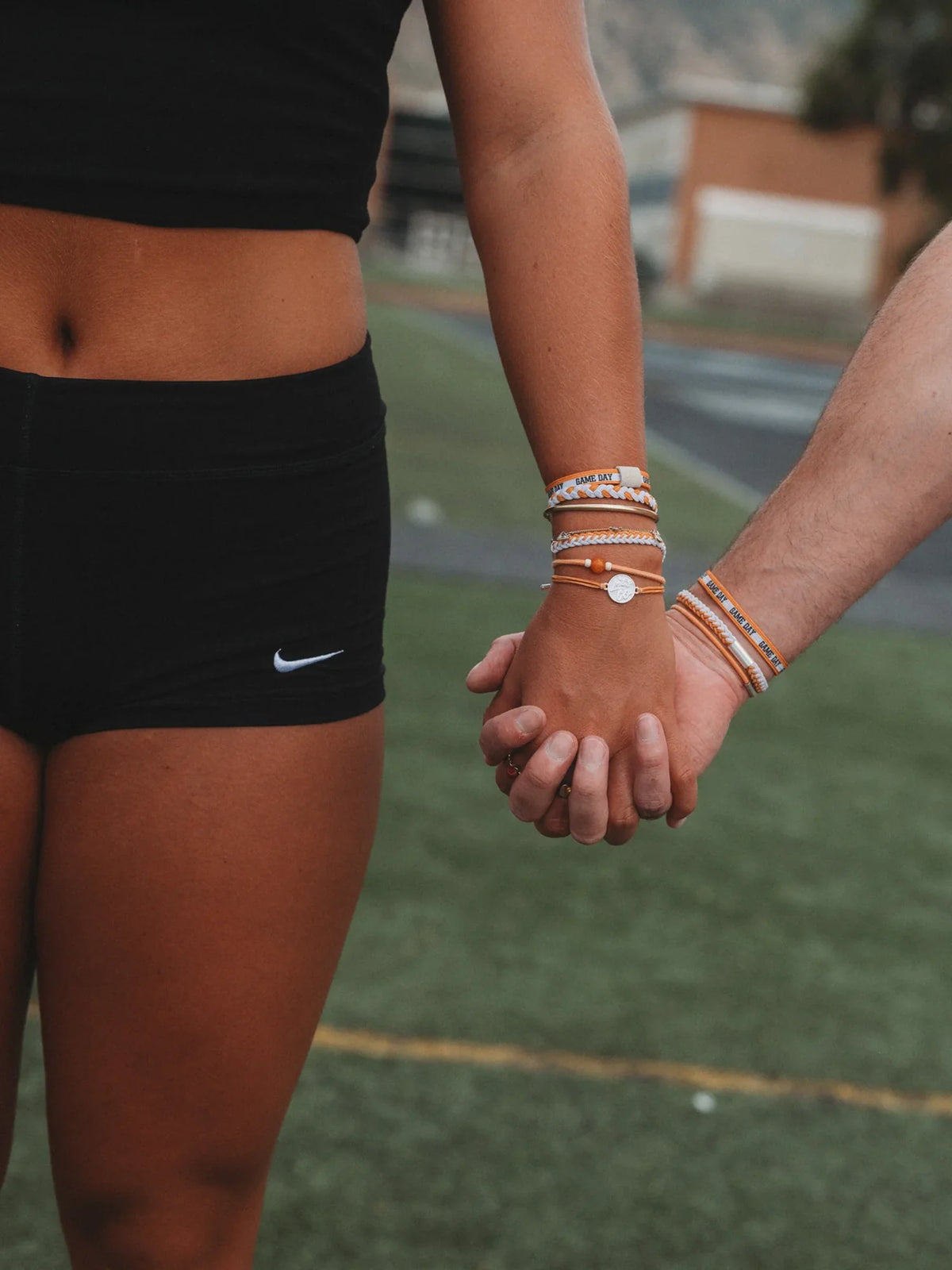 K'lani Game Day Hair Tie Bracelet Set Tennessee Vols Orange & White