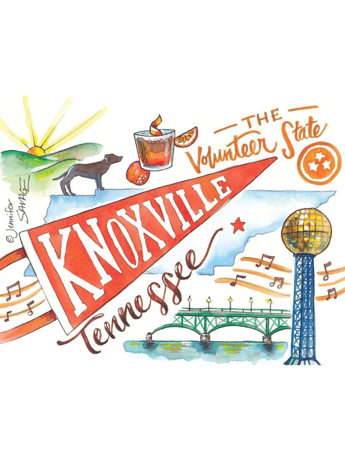 Knoxville College Town Mini Puzzle