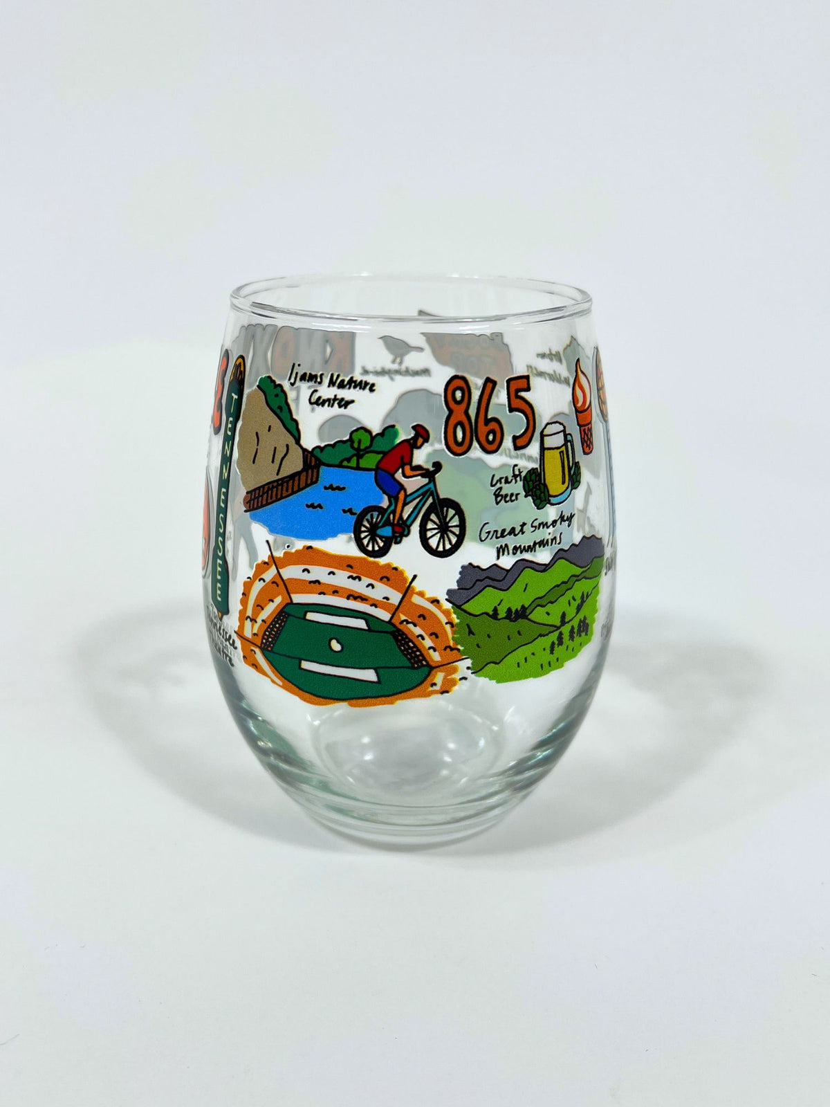 Knoxville Game Day Wanderer Wine Glass