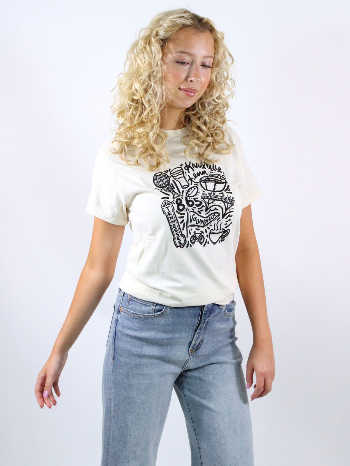 knoxville icon tee natural black