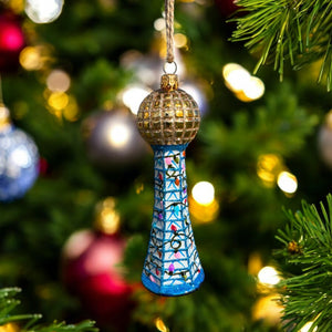 Knoxville Sunsphere Ornament-blue