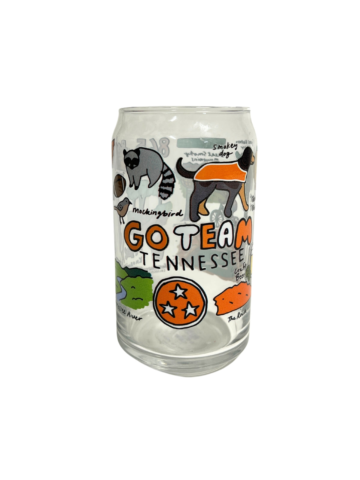 Go Team Tennessee Wanderer Can Pint Glass