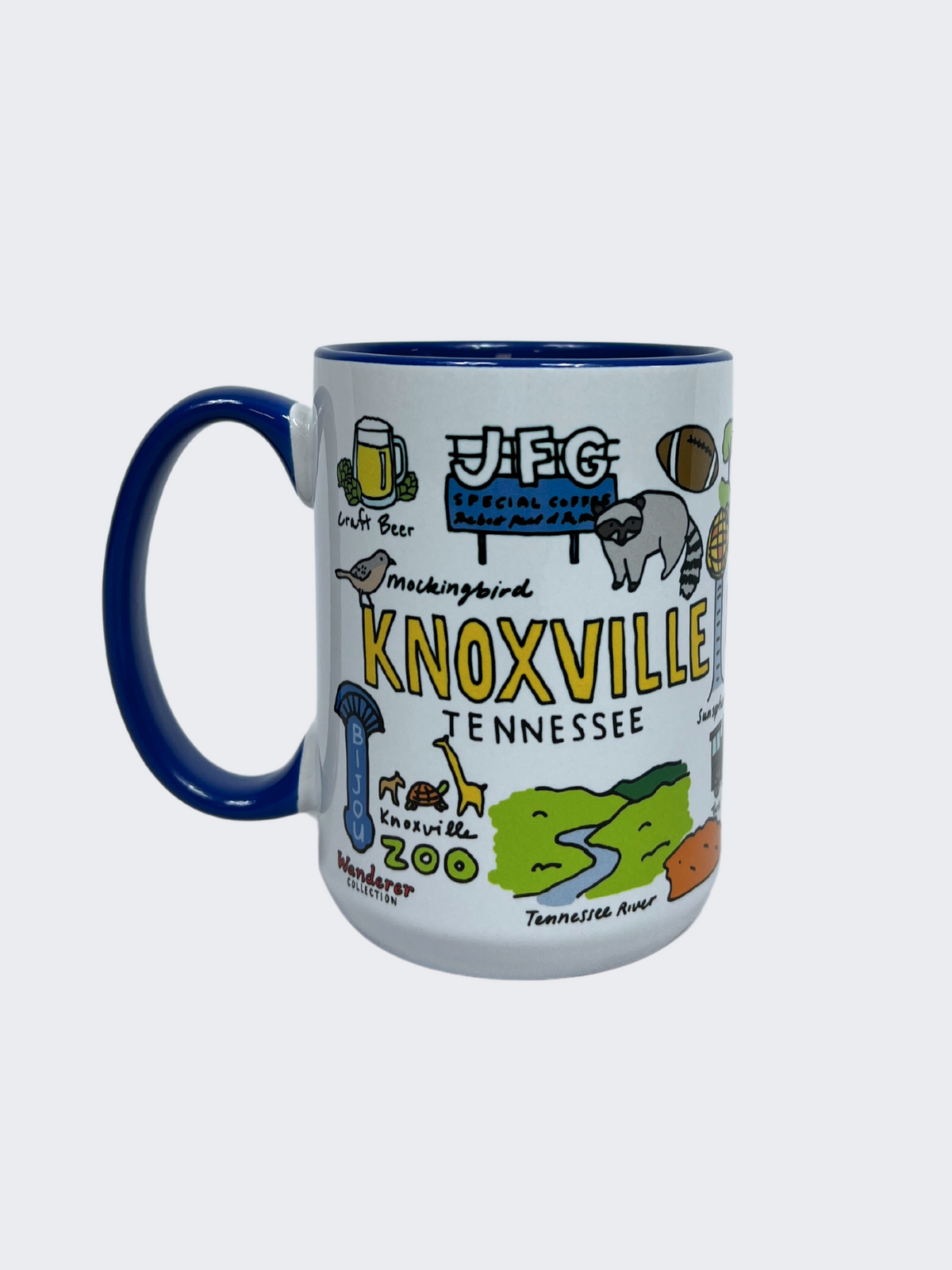 knoxville wanderer coffee mug tennessee front view