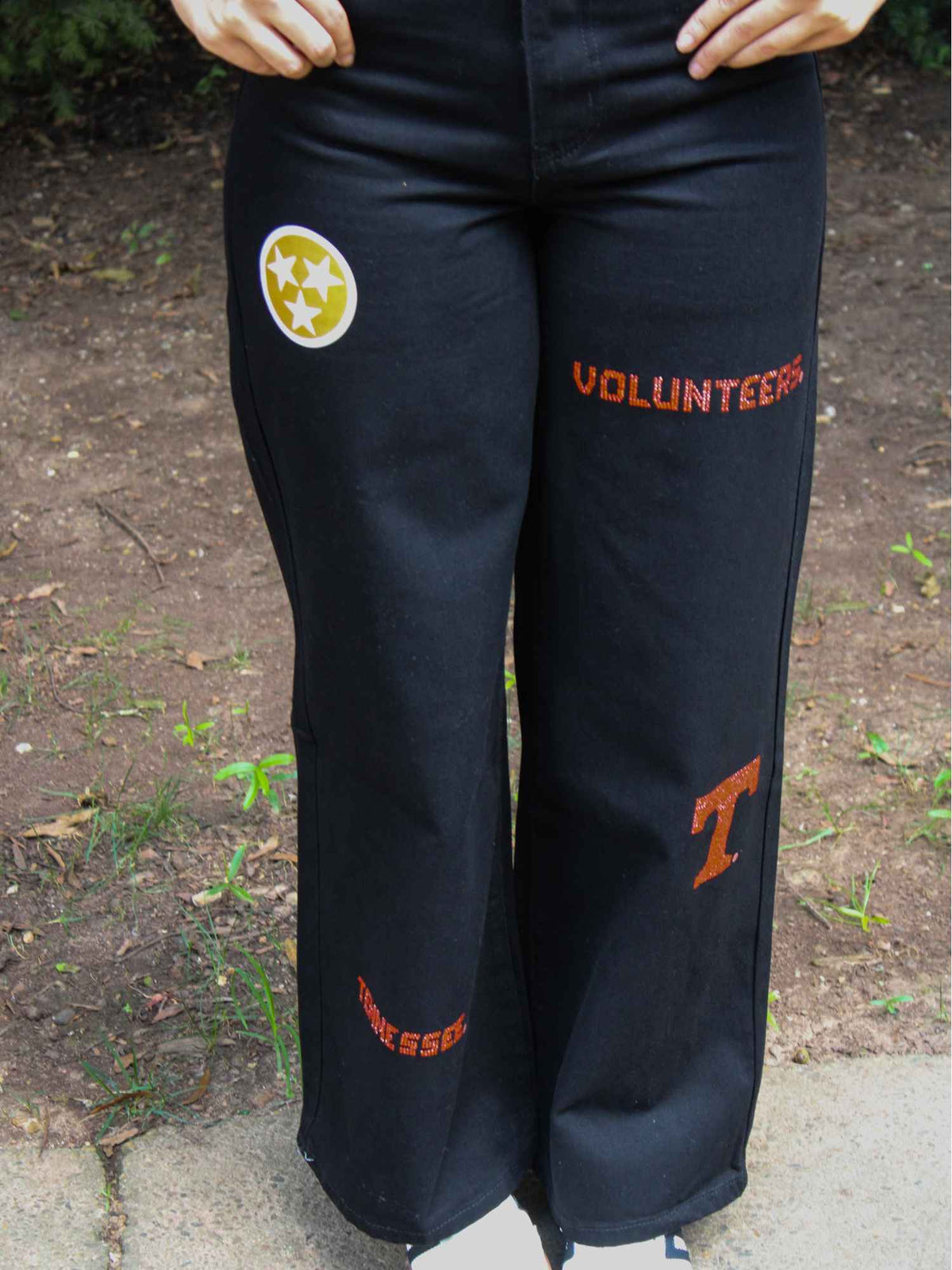 Tennessee Alpha Bling Wide Leg Jeans