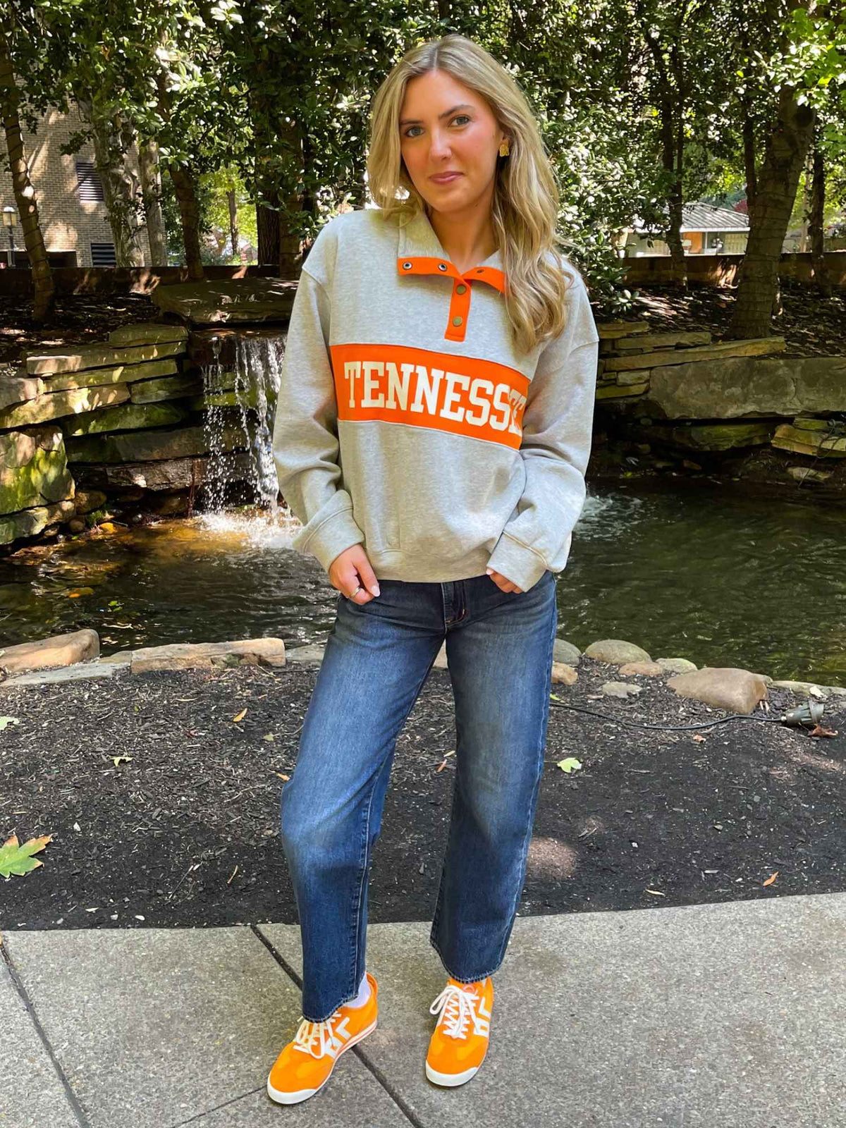 Tennessee Varsity Colorblock Snap Pullover