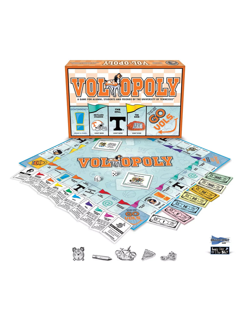 Late For The Sky VOL-Opoly University of Tennessee Volunteers Monopoly Board Game