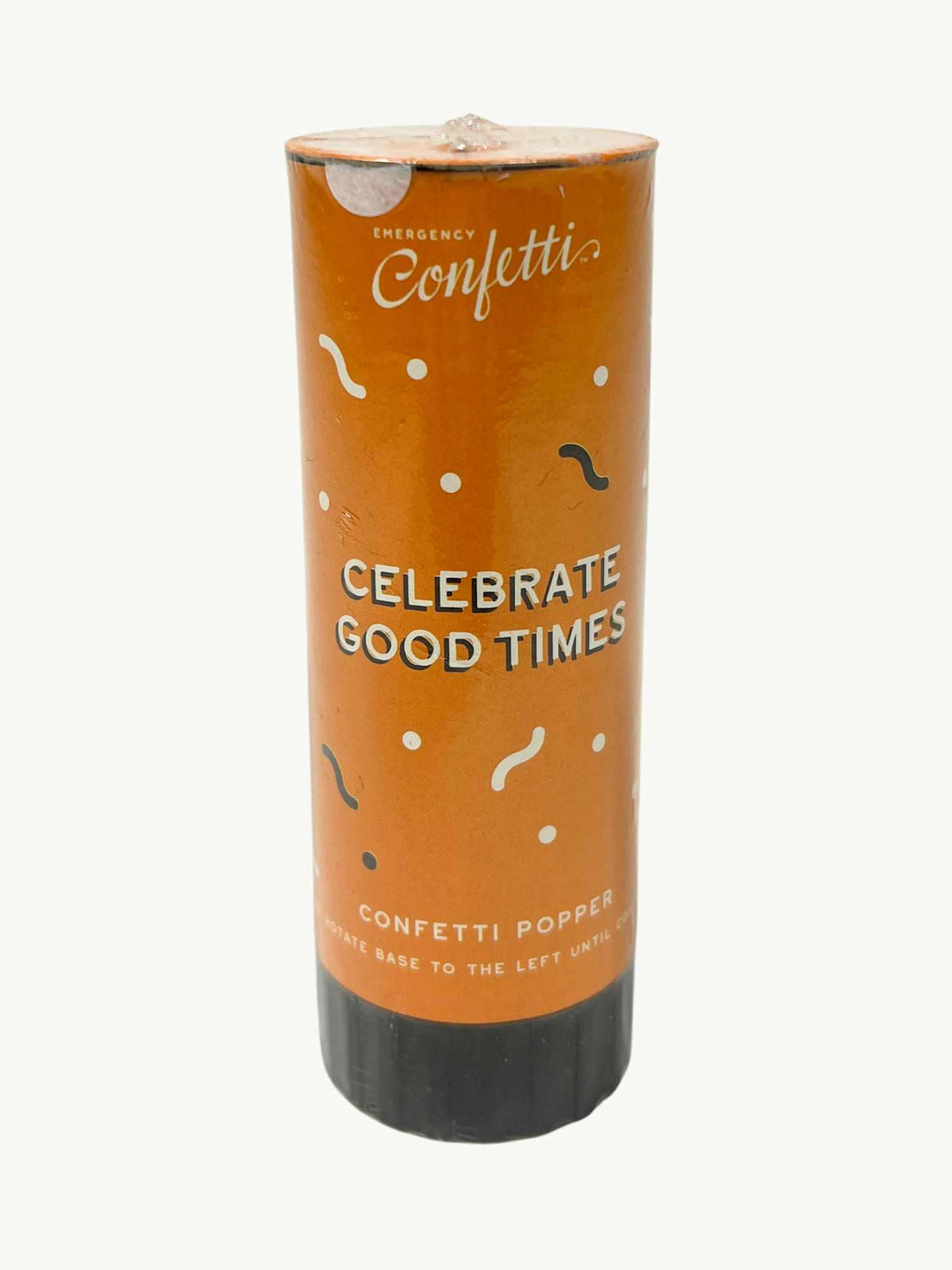 Light Orange & White Confetti Popper