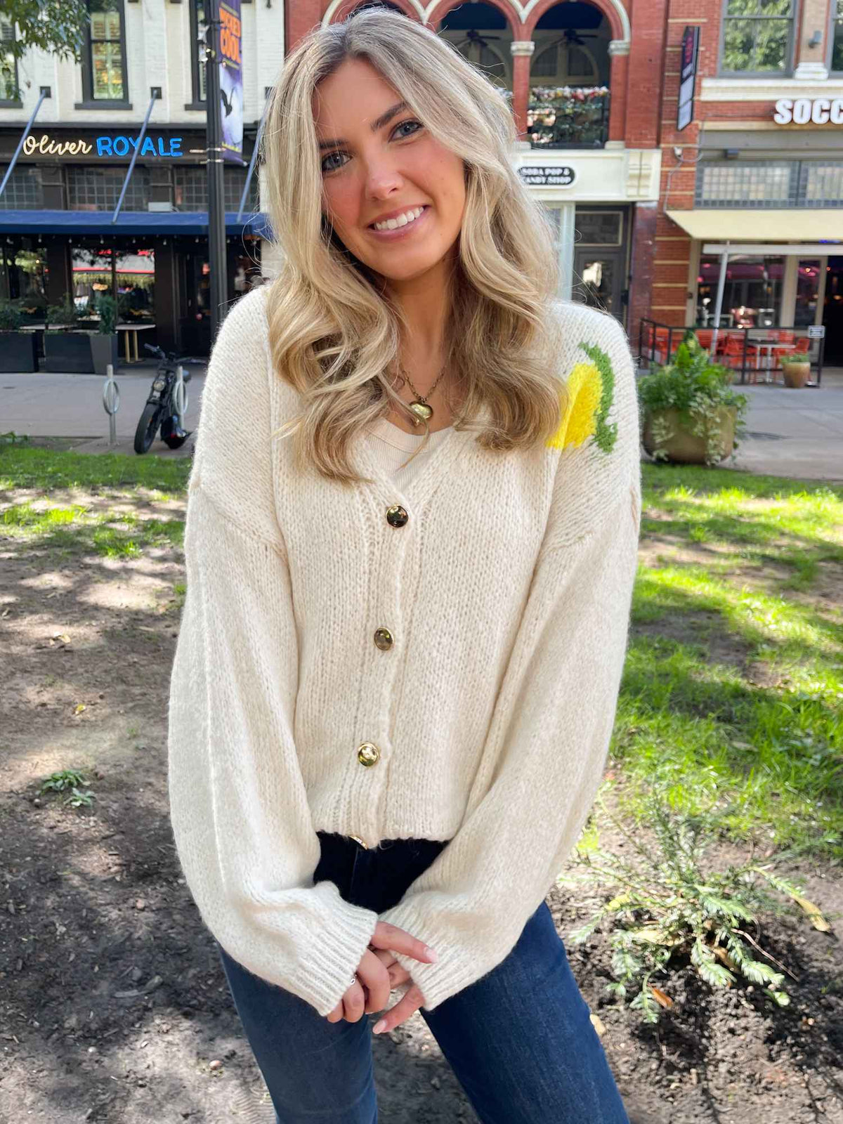Limoncello Cardigan beige