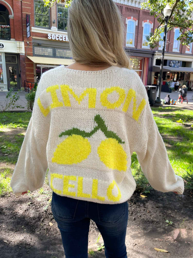 beige Limoncello Cardigan
