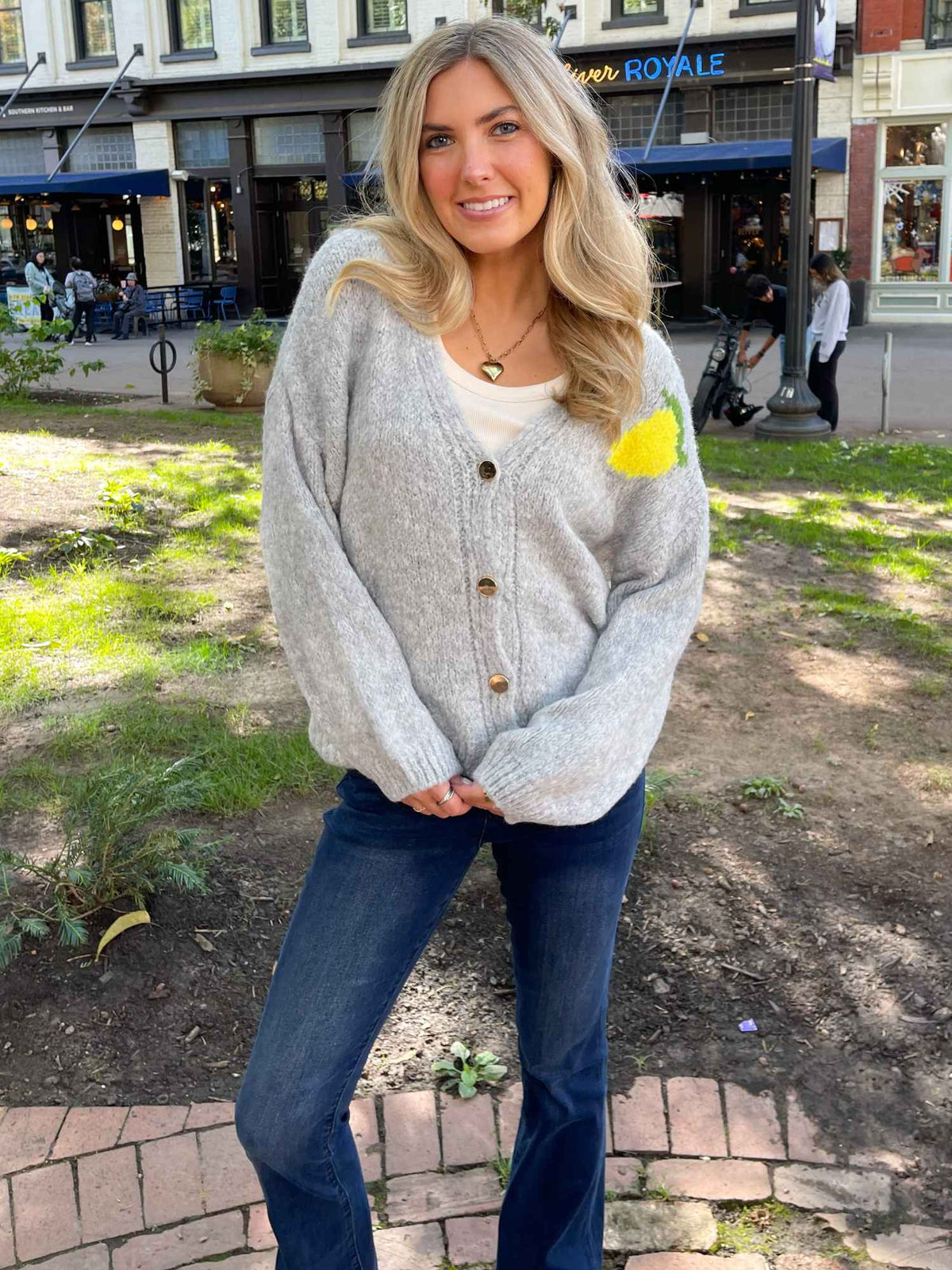 Limoncello Cardigan grey
