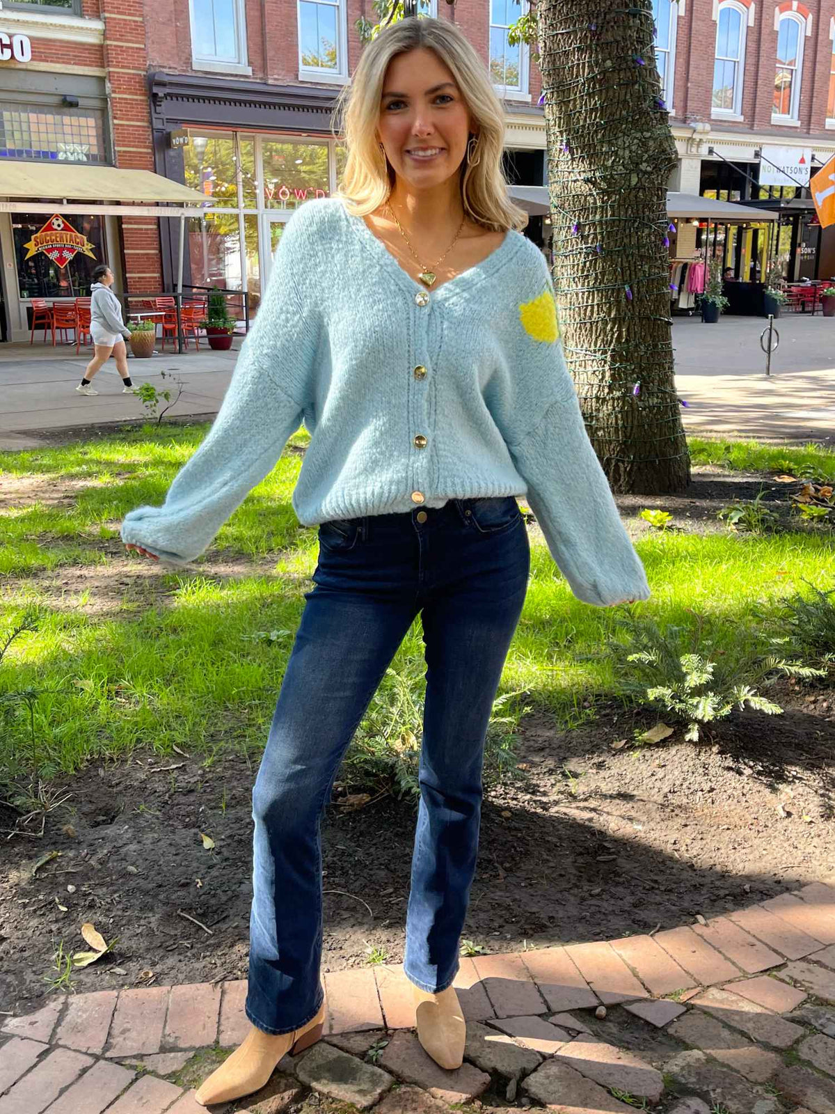 Limoncello Cardigan blue