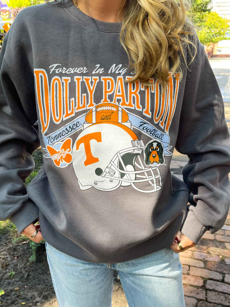 LivyLu Dolly Parton Tennessee Vols My Heart Helmet Sweatshirt