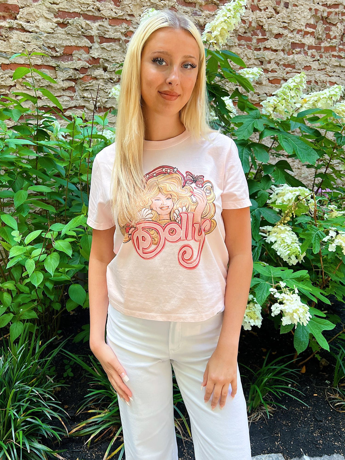 Livy Lu Dolly Parton 80s Tune Pink Ellie Perfect Tee