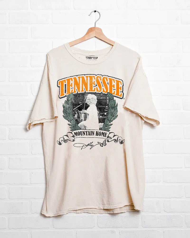 LivyLu Dolly Parton Mountain Home Tennessee Tee White