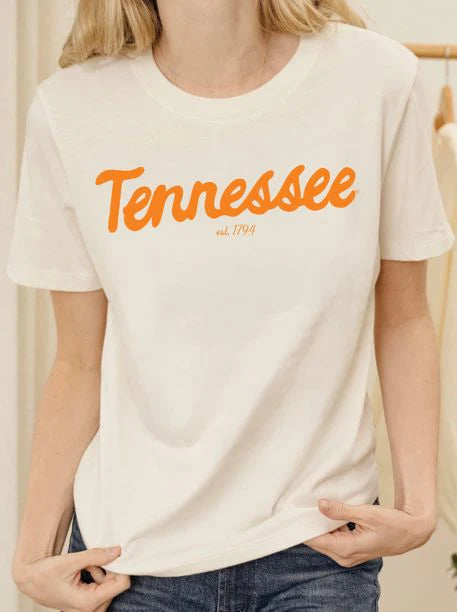 LivyLu Tennessee Vols Bold Script Ellie Tee