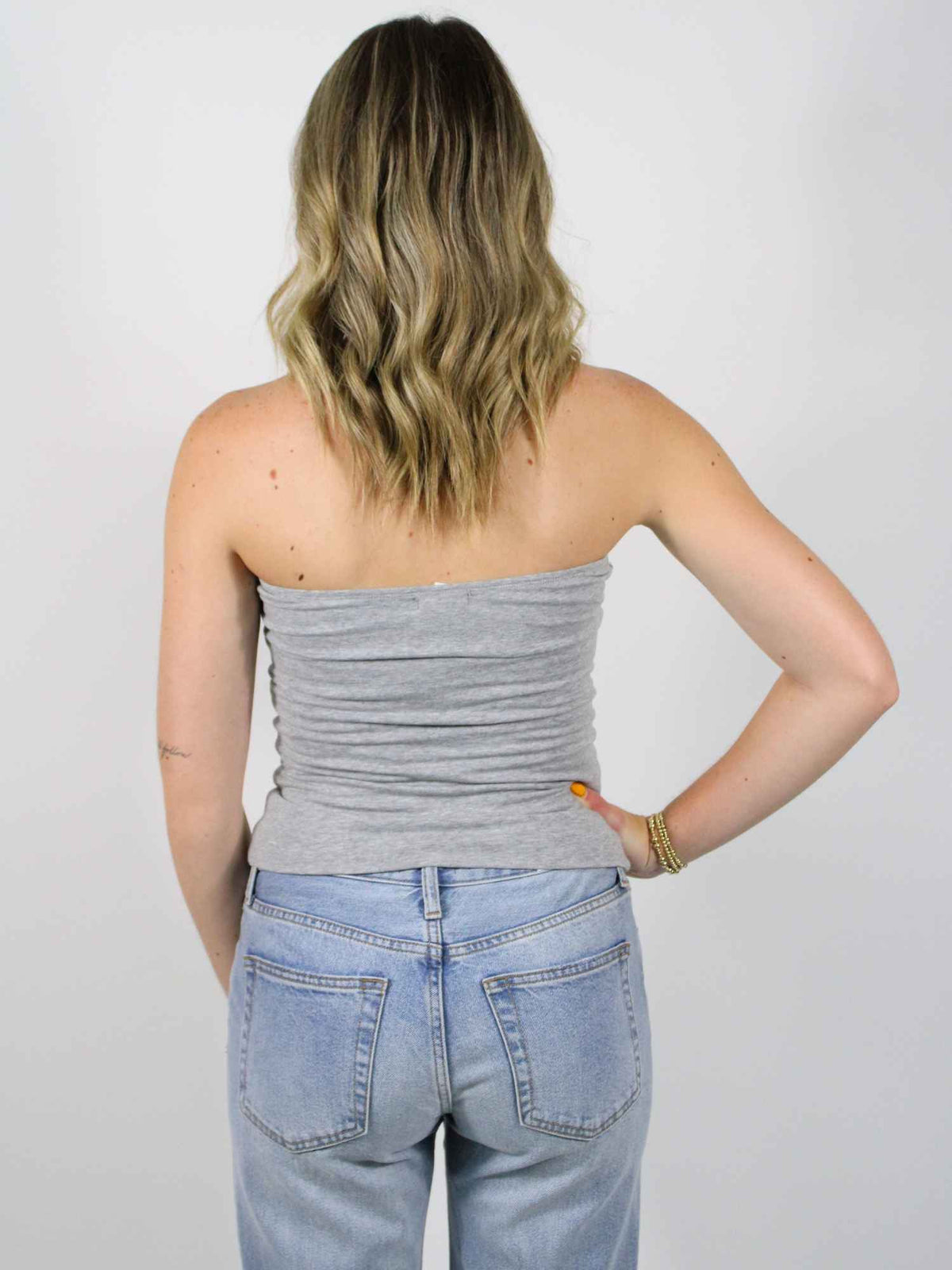 LivyLu Tennessee Vols Football Icon Gray Tube Top