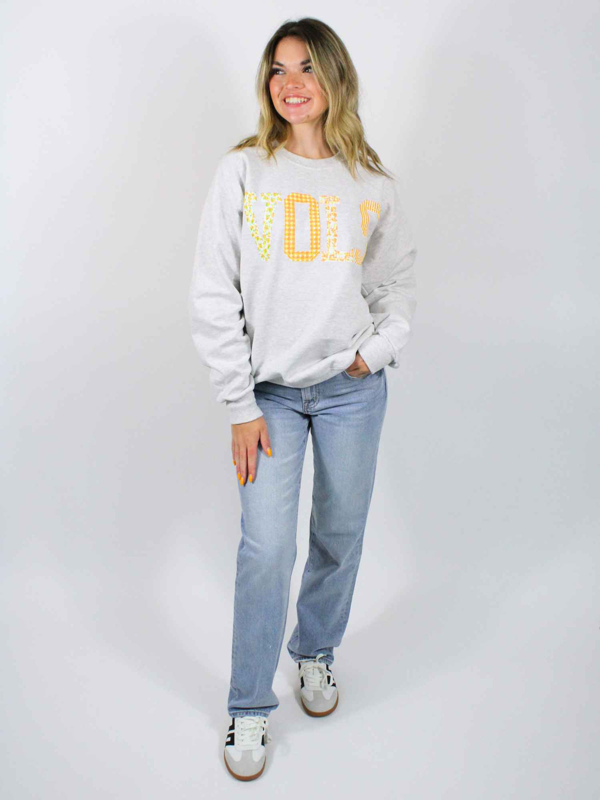 LivyLu Tennessee Vols Quilted Puff Ink Sweatshirt