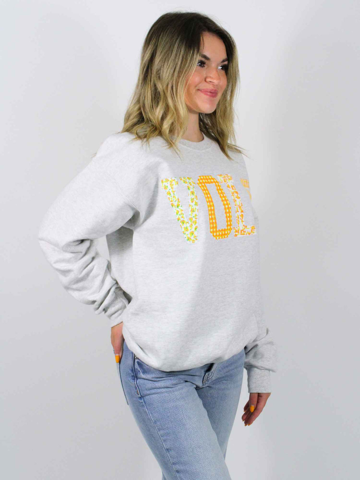 LivyLu Tennessee Vols Quilted Puff Ink Sweatshirt