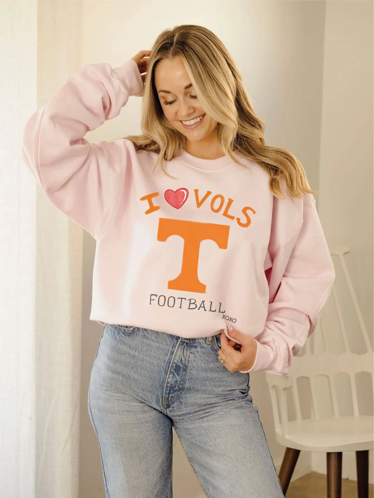 LivyLu Tennessee Vols Sporty Charm Pink Sweatshirt