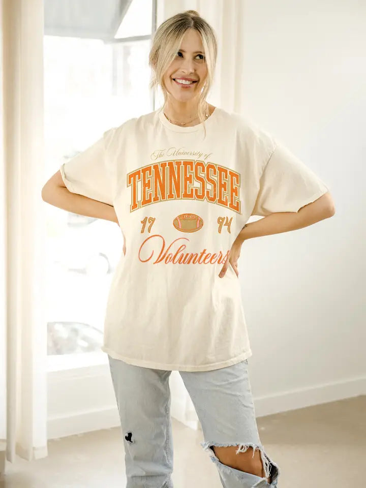 LivyLu Tennessee Vols Wave Arch Tee