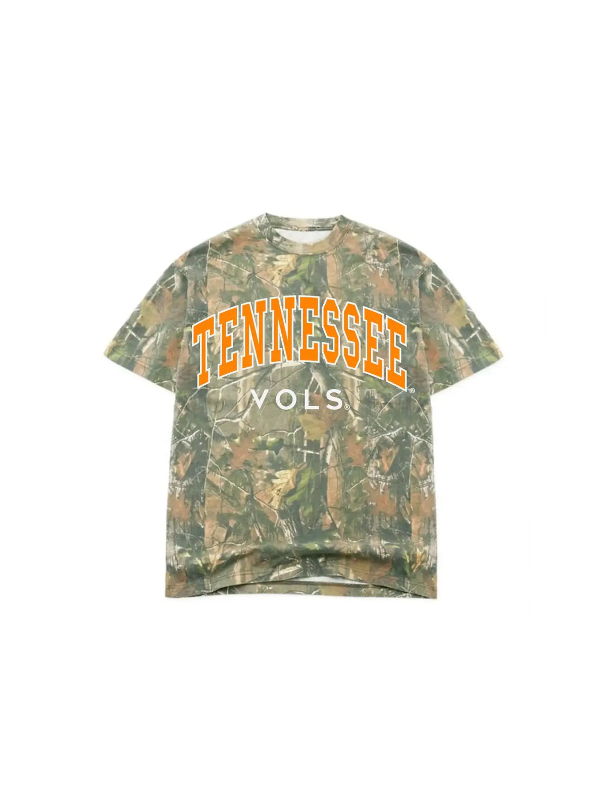 LivyLu Tennessee Volunteers Gault Filled Camouflage T-Shirt