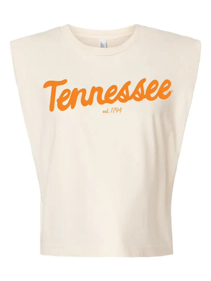 LivyLu Tennessee Volunteers Vols Bold Script Tank