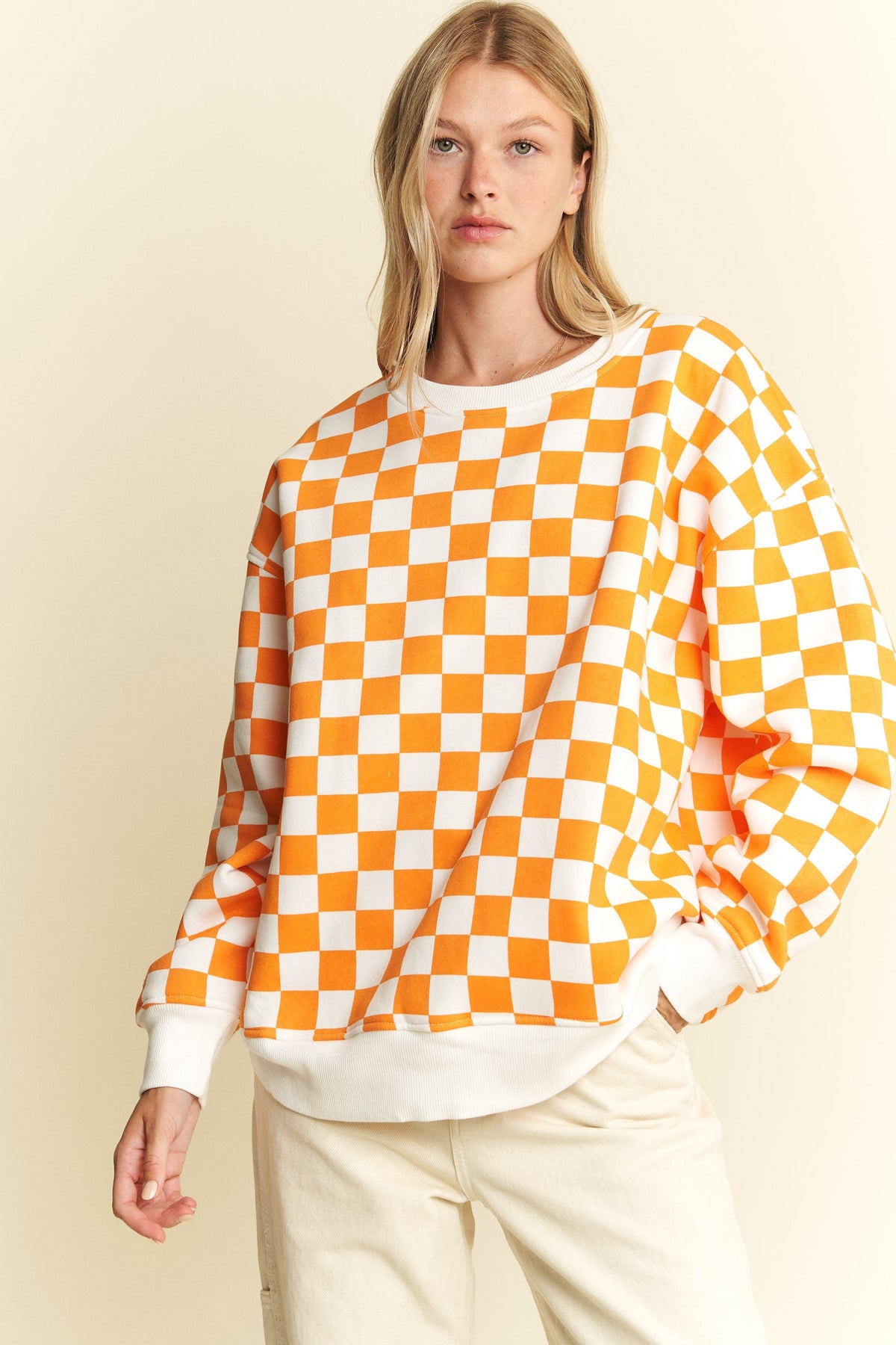Game Day Checkerboard Sweatshirt