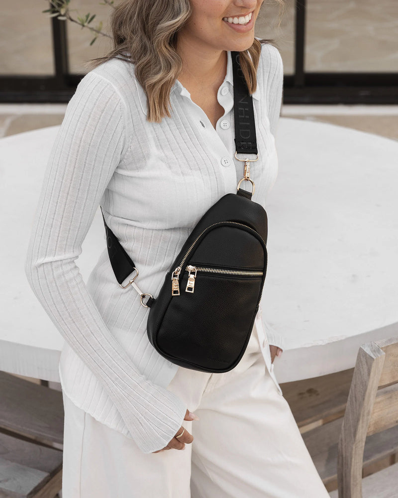 LOUENHIDE Bella Sling Bag in Black