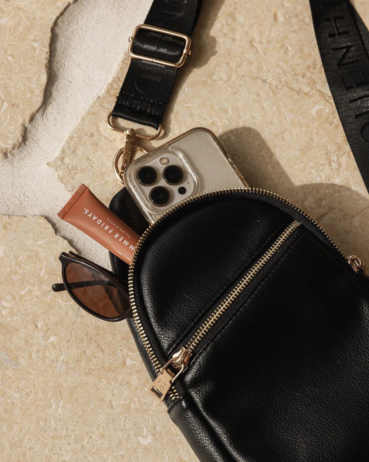 LOUENHIDE Bella Sling Bag in Black