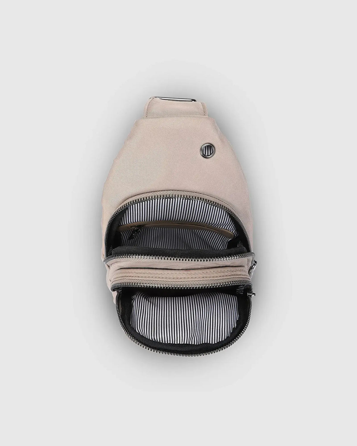 LOUENHIDE Boyd Nylon Sling Bag in Beige