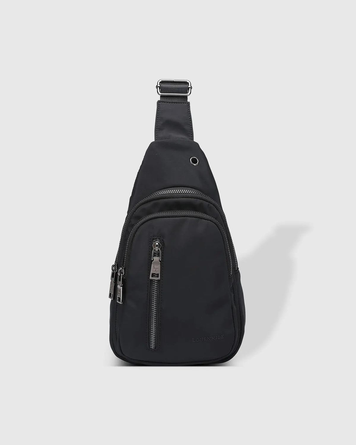 LOUENHIDE Boyd Nylon Sling Bag in Black