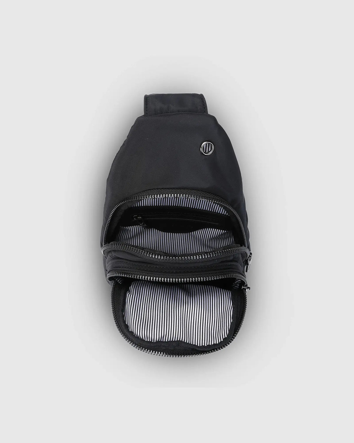 LOUENHIDE Boyd Nylon Sling Bag in Black