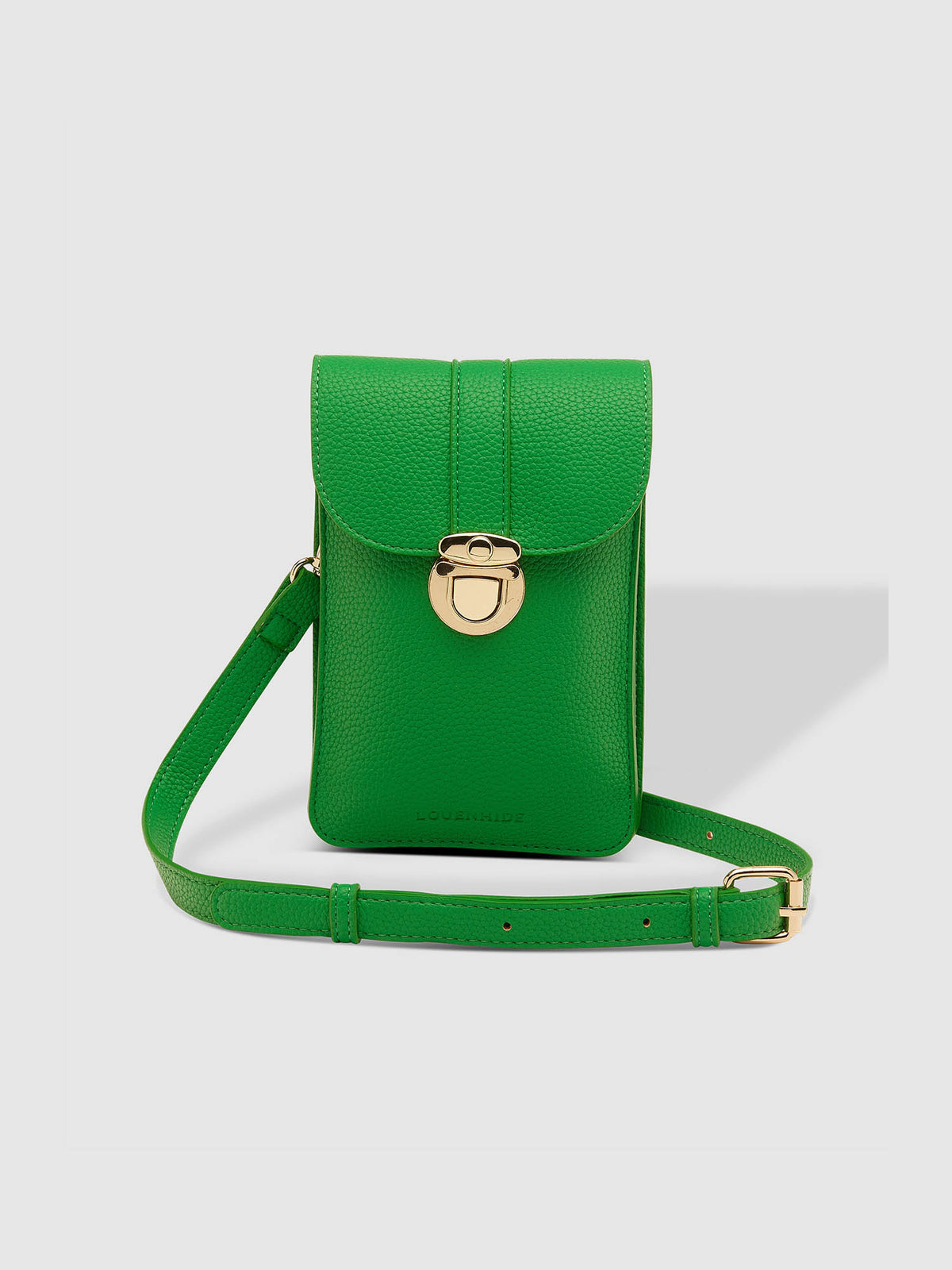 LOUENHIDE fontaine phone crossbody bag in apple green