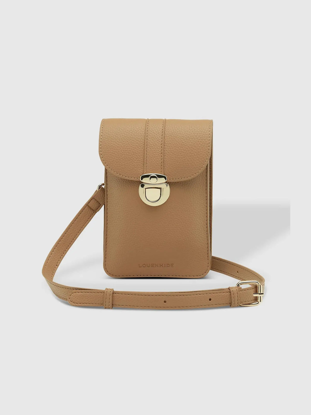 LOUENHIDE fontaine phone crossbody bag in latte