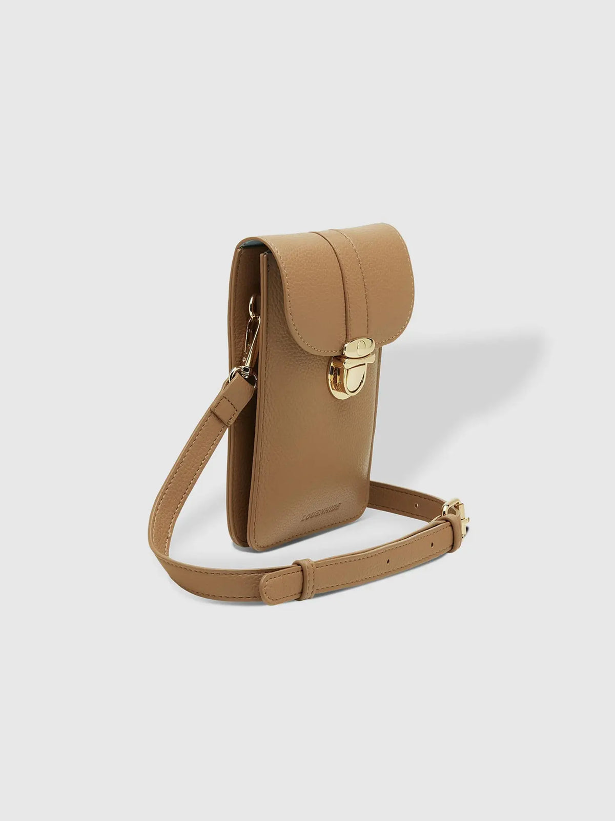 LOUENHIDE fontaine phone crossbody bag in latte