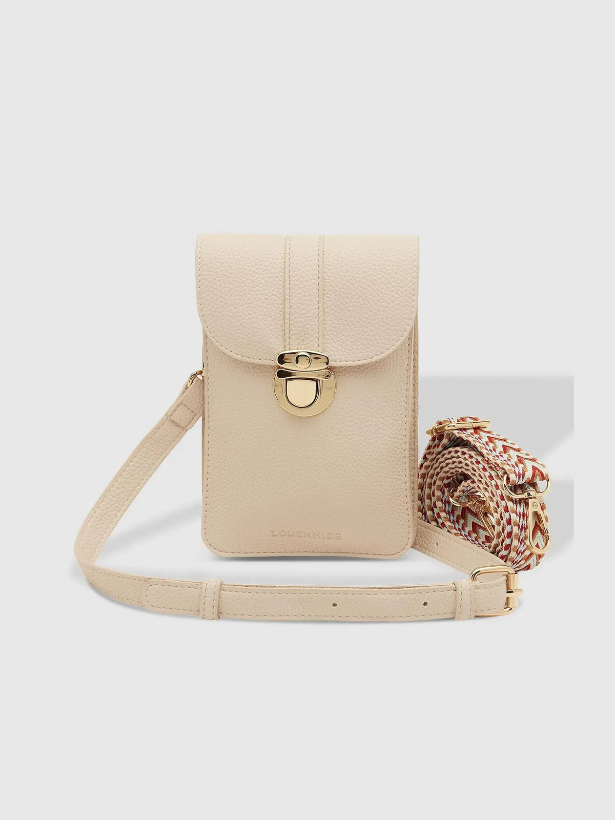 LOUENHIDE fontaine phone crossbody bag in linen