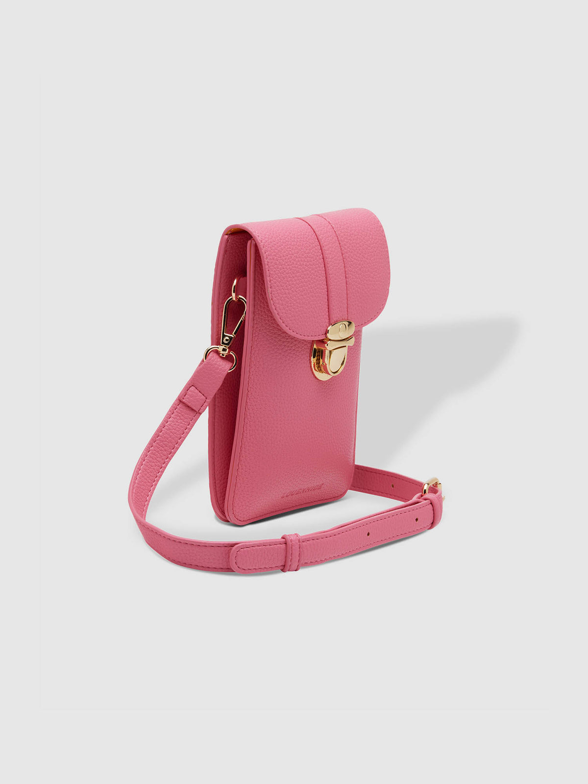 LOUENHIDE fontaine phone crossbody bag in lipstick pink