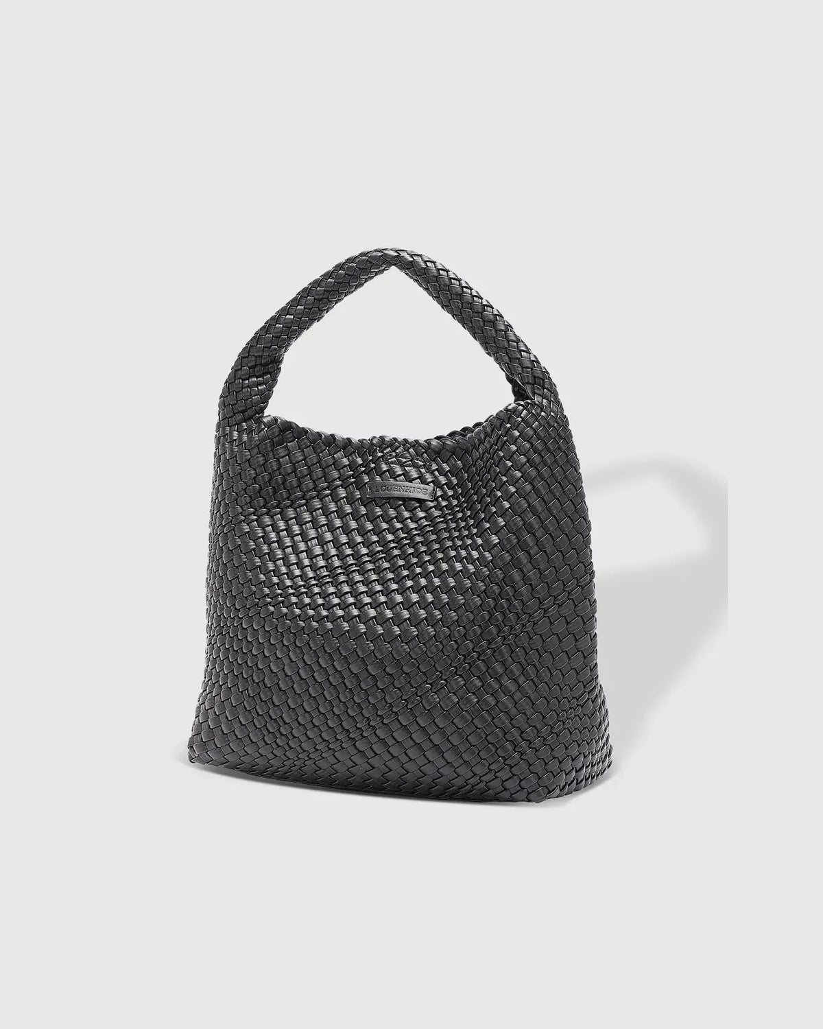 LOUENHIDE Gabby Woven Tote Bag in Black
