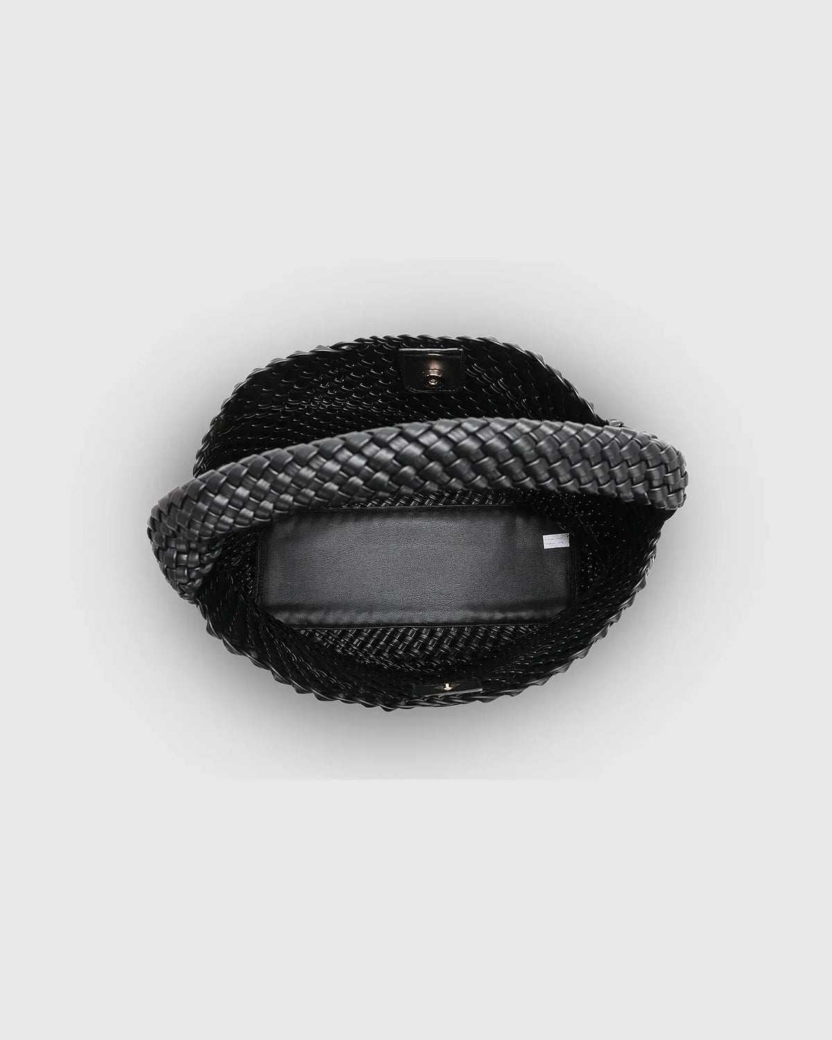 LOUENHIDE Gabby Woven Tote Bag in Black
