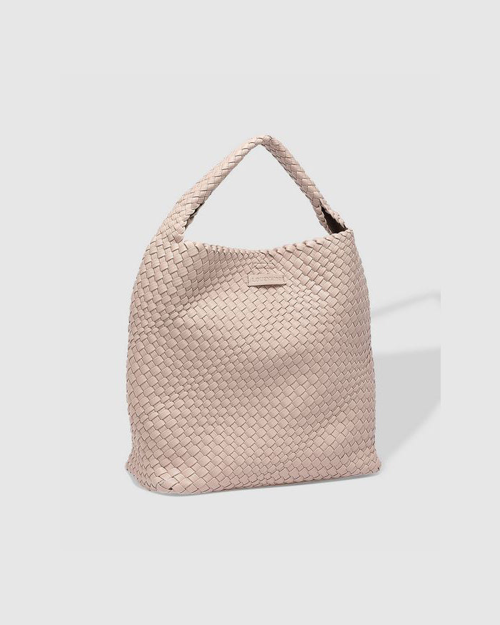 LOUENHIDE Gabby Woven Tote Bag in Malt