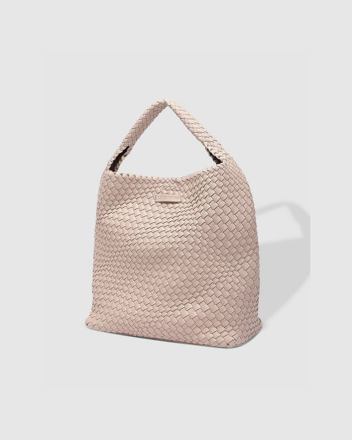 LOUENHIDE Gabby Woven Tote Bag in Malt